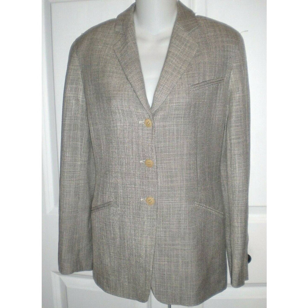 GIORGIO ARMANI STYLISH JACKET BLAZER ~ US 6 ~ Made in Italy~ 88%SILK,12%WOOL